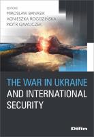 Okładka książki The war in Ukraine and international security