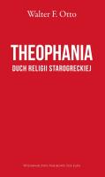 Theophania. Autor: Walter F. Otto. SmakLiter.pl Okładka książki Theophania
