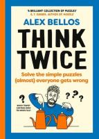 Think Twice. Autor: Bellos, Alex. SmakLiter.pl Okładka książki Think Twice
