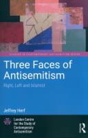 Three Faces of Antisemitism. Autor: Herf. SmakLiter.pl Okładka książki Three Faces of Antisemitism