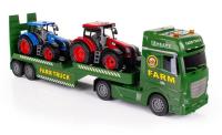Opakowanie Tir laweta z traktorami ze światłem i dźwiękiem