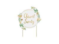 Opakowanie Topper na tort Chrzest Święty mix 15x20cm