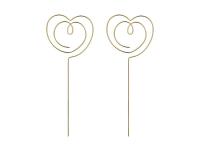 Opakowanie Topperki Serce złoty 12x4,5cm 2szt