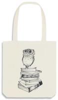 Opakowanie Torba bawełniana Sowa i książki Szoperka na zakupy