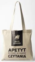 Opakowanie Torba eko kremowa. Apetyt rośnie w miarę czytania