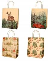 Opakowanie Torba prezentowa 21x25,5 papier brown craft mix