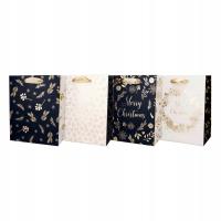 Opakowanie Torba prezentowa 26x32 Święta hot stamp mix