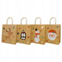 Opakowanie Torba prezentowa 26x32cm Kraft mix