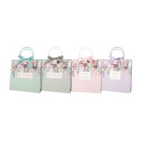 Opakowanie Torba prezentowa 28x28 z kokardą pastelowa kwiat