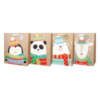 Opakowanie Torba prezentowa 31x42 Święta z brokatem mix