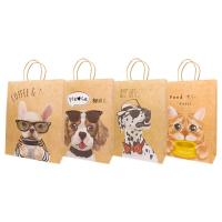 Opakowanie Torba prezentowa 32x42 kraft, psy, kot mix