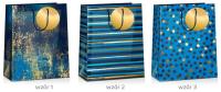 Opakowanie Torba prezentowa Grand Deep Blue 32x26x10cm MIX