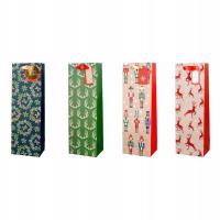 Opakowanie Torba prezentowa na butelkę 12x36 mix