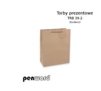 Okładka książki Torba prezentowa SZARA 32x26x12  TRB 39-2