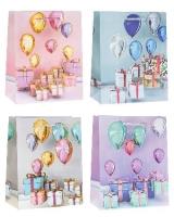 Opakowanie Torebka Hot Stamp Lux z brokat średnia mix ROZETTE