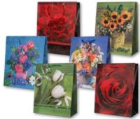 Opakowanie Torebka ozdobna laminowana PL-2 mała kwiaty