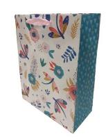 Opakowanie Torebka ozdobna matowa 35x37x12cm Kwiaty FRESH