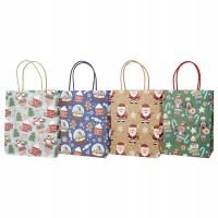 Torebka prezentowa 21x21,5cm bałwany Mikołaje mix. Wydawca: incood.. SmakLiter.pl Opakowanie Torebka prezentowa 21x21,5cm bałwany Mikołaje mix