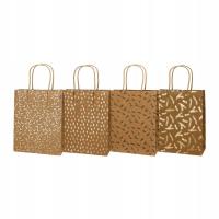 Torebka prezentowa 30x42cm kraft gałązki mix. Wydawca: incood.. SmakLiter.pl Opakowanie Torebka prezentowa 30x42cm kraft gałązki mix