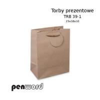Opakowanie Torebka prezentowa craft 23x18x10cm
