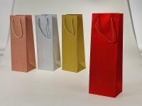 Opakowanie Torebka prezentowa na butelkę 35x12x10cm MIX