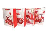 Opakowanie Torebka prezentowa świąteczna 32x26x10cm MIX