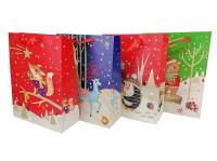 Opakowanie Torebka prezentowa świąteczna 39x30x12cm MIX