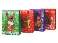 Opakowanie Torebka prezentowa z motywem świątecznym MIX
