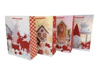 Opakowanie Torebka prezentowa z motywem świątecznym MIX