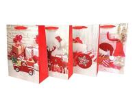 Opakowanie Torebka prezentowa z motywem świątecznym MIX