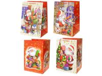 Opakowanie Torebka prezentowa z motywem świątecznym MIX