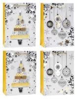 Opakowanie Torebka świąteczna 18x24x8cm mix ROZETTE