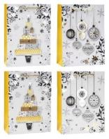 Opakowanie Torebka świąteczna 26x32x10cm mix ROZETTE