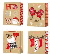 Opakowanie Torebka upominkowa L Boże Narodzenie MIX