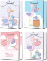 Opakowanie Torebka upominkowa narodziny M MIX