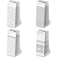 Opakowanie Torebki ozdobne AL-2 set 4 Białe grafika 10 sztuk