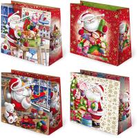 Opakowanie Torebki ozdobne BN T3-S-25 Mikołaje białe 10 sztuk