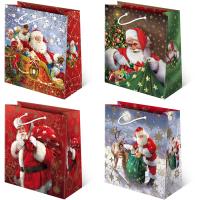 Opakowanie Torebki ozdobne BN T8-S-43 Mikołaj realistyczny 10 sztuk