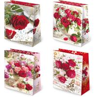 Opakowanie Torebki ozdobne T2-120 Kwiaty róże 10 sztuk