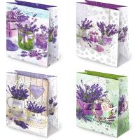 Opakowanie Torebki ozdobne T2-121 Kwiaty lawenda 10 sztuk