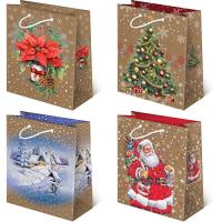 Opakowanie Torebki prezentowe BN XL KRAFT S-2 Święta 10 sztuk