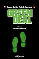 Towards the Polish-German Green Deal. Autor: Hałub-Kowalczyk Olga. SmakLiter.pl Okładka książki Towards the Polish-German Green Deal
