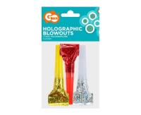 Trąbki holograficzne 3szt. Wydawca: GODAN. SmakLiter.pl Opakowanie Trąbki holograficzne 3szt