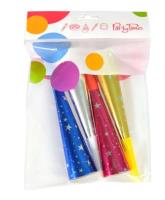 Trąbki ''Magic Party'' 4szt. Wydawca: ARPEX. SmakLiter.pl Opakowanie Trąbki ''Magic Party'' 4szt