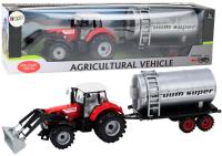 Opakowanie Traktor z cysterną na napęd czerwony