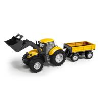 Traktor z łyżką i przyczepą. Wydawca: Tupiko. SmakLiter.pl Opakowanie Traktor z łyżką i przyczepą