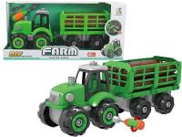 Opakowanie Traktor z przyczepą do skręcania ze śrubokrętem