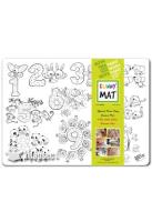 Opakowanie Transparentna mata Strigo Funny Mat Liczby 68x48 cm