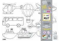 Opakowanie Transparentna mata Strigo Funny Mat Pojazdy 48x33.5 cm