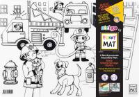 Opakowanie Transparentna mata Strigo Funny mat Strażak 48x33.5 cm